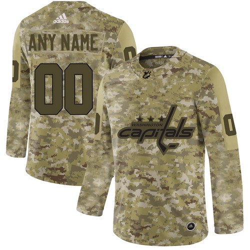 Youth Washington Capitals Customized Camo Authentic Jersey
