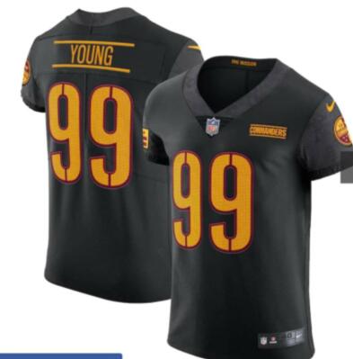 Men Wahington Commanders 99 Chanse Young Black Jerseys