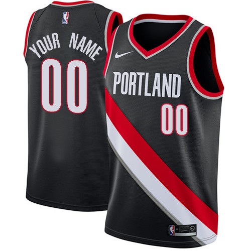 Portland Trail Blazers Customized Black Icon Swingman Nike Jersey