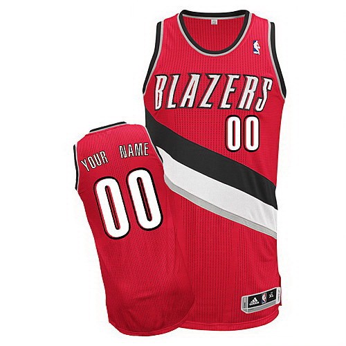 Portland Trail Blazers Customized Red Swingman Adidas Jersey