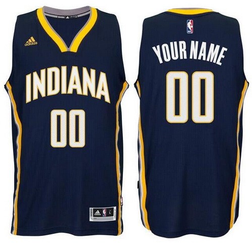 Indiana Pacers Customized Blue Swingman Adidas Jersey