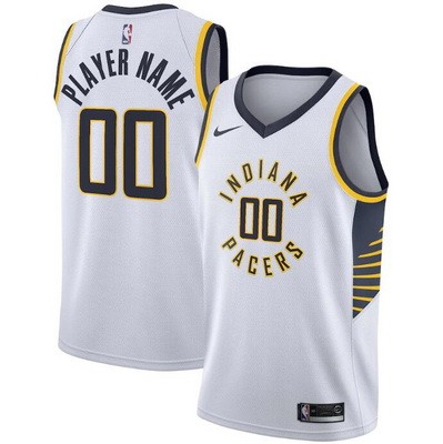 Indiana Pacers Customized White Stitched Swingman Jersey