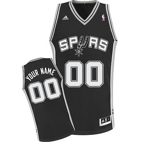 San Antonio Spurs Customized Black Swingman Adidas Jersey