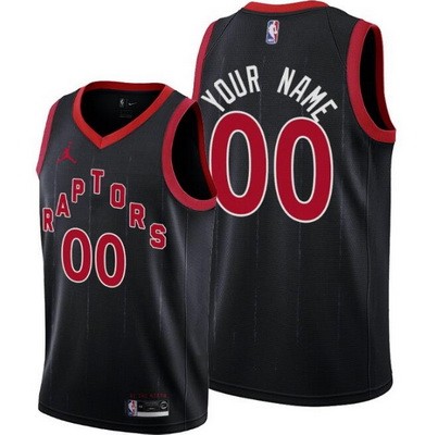 Toronto Raptors Customized Black Statement Stitched Swingman Jersey