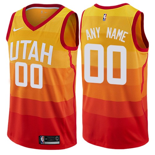 Utah Jazz Customized Orange City Icon Swingman Nike Jersey