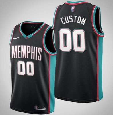 Memphis Grizzlies Customized Black Classic Stitched Swingman Jersey