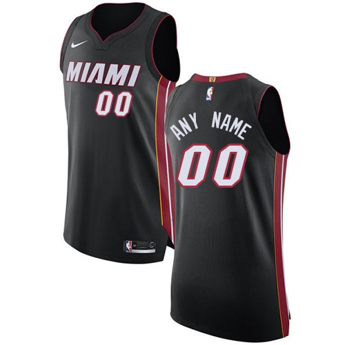 Miami Heat Customized Black Swingman Nike Jersey