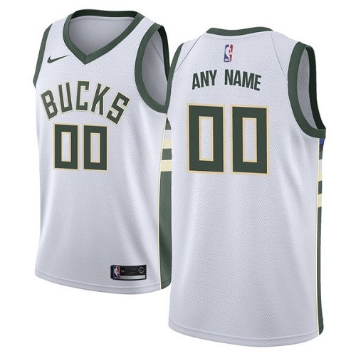 Milwaukee Bucks Customized White Icon Swingman Nike Jersey