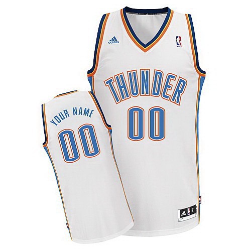 Oklahoma City Thunder Customized White Swingman Adidas Jersey