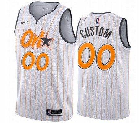 Orlando Magic Customized White 2021 City Stitched Swingman Jersey