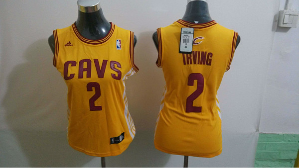 Cavaliers 2 Irving Yellow Women Jersey