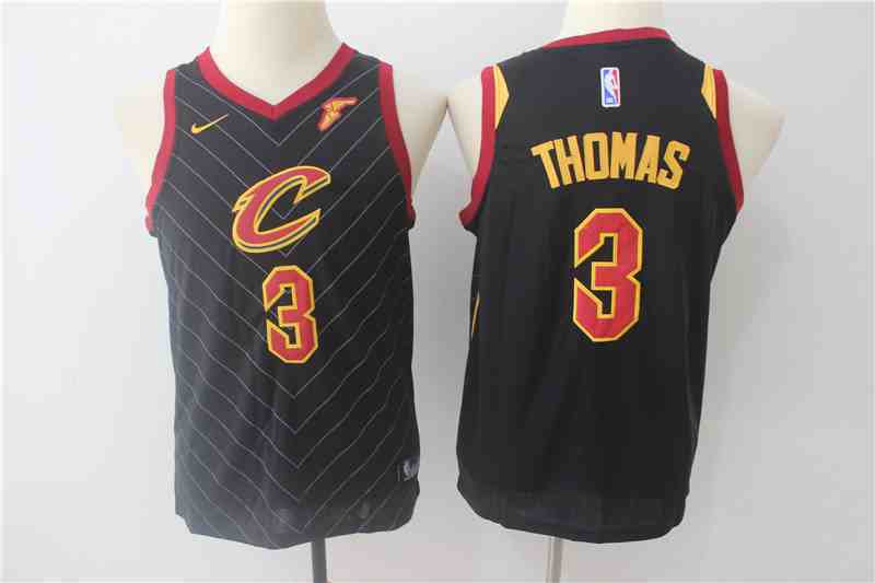 Cavaliers 3 Isaiah Thomas Black Youth Nike Swingman Jersey