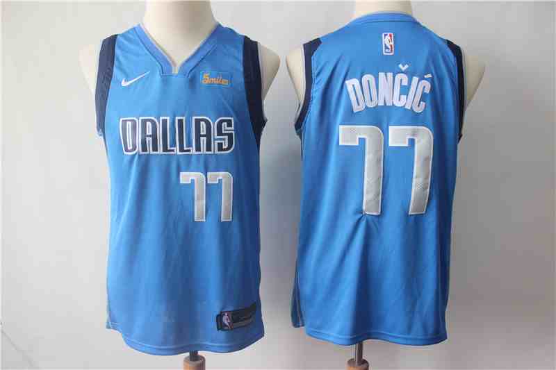 Mavericks 77 Luka Doncic Royal Youth Nike Swingman Jerseys