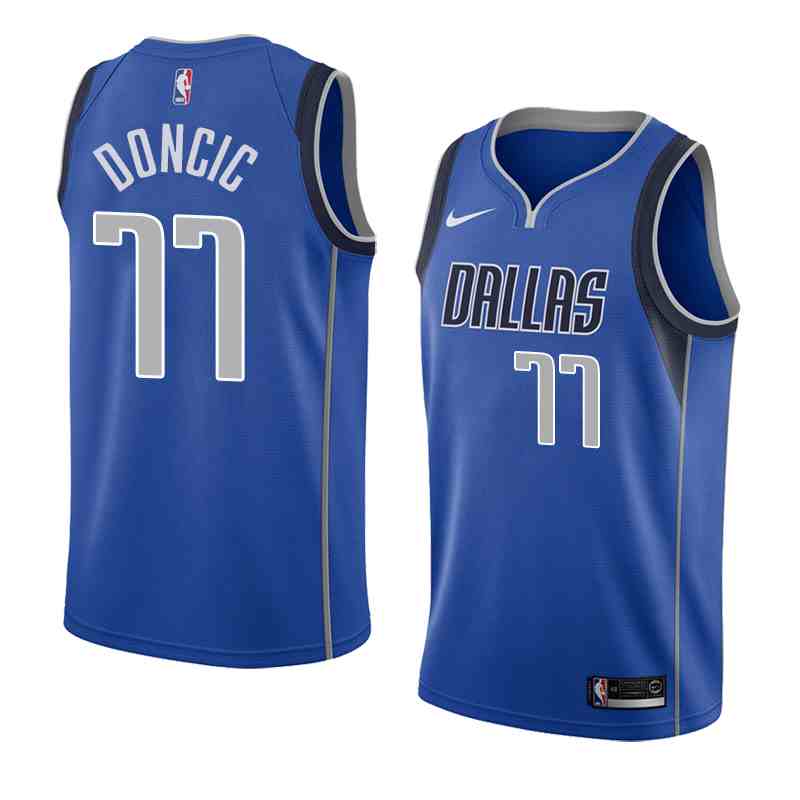 Mavericks 77 Luka Doncic Royal Youth Nike Swingman Jersey