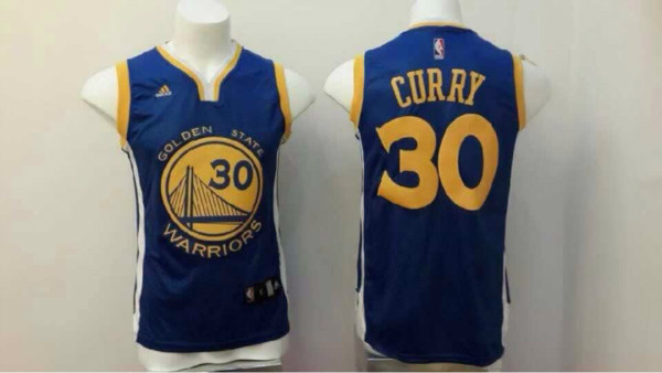 Warriors 30 Curry Blue New Revolution 30 Women Jersey