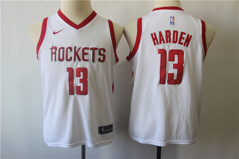 Houston Rockets 13 James Harden White Youth Nike Swingman Jersey