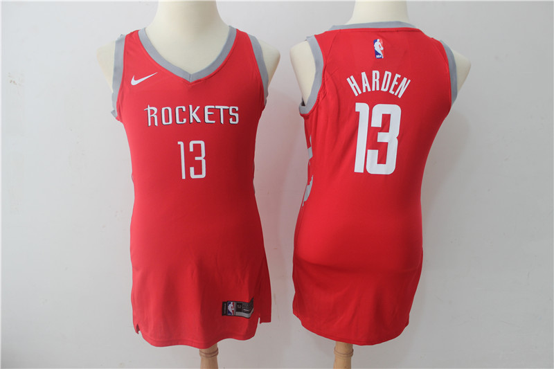Rockets 13 James Harden Red Women Nike Swingman Jersey