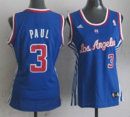 Clippers 3 Paul Blue Women Jersey