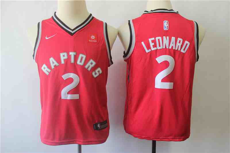 Raptors 2 Kawhi Leonard Red Youth Nike Swingman Jersey