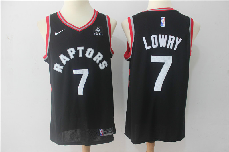 Raptors 7 Kyle Lowry Black Youth Nike Swingman Jersey