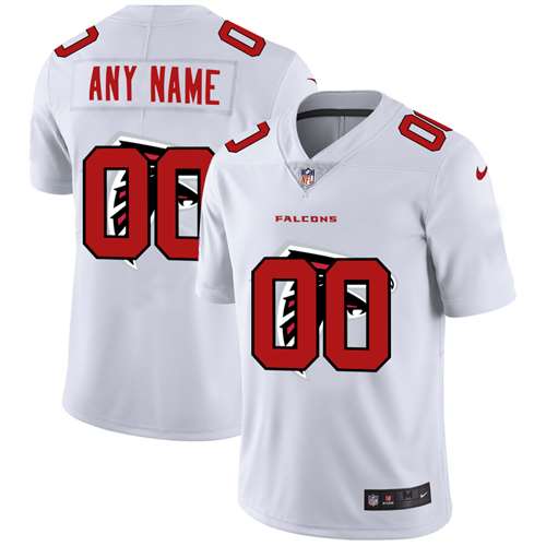 Falcons Customized White Team Big Logo Vapor Untouchable Limited Jersey