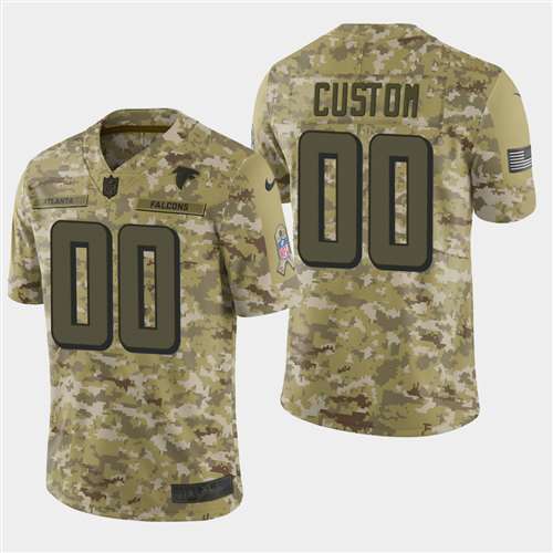 Atlanta Falcons Customized Camo Salute To Service NFL Stitched Limited Jersey