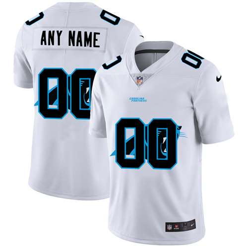 Panthers Customized White Team Big Logo Vapor Untouchable Limited Jersey
