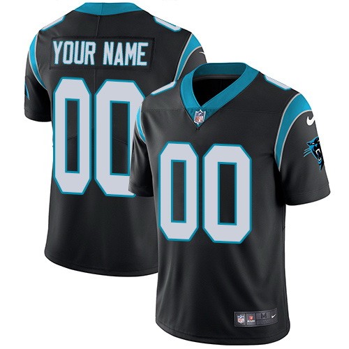 Carolina Panthers Customized Limited Black Vapor Untouchable Jersey