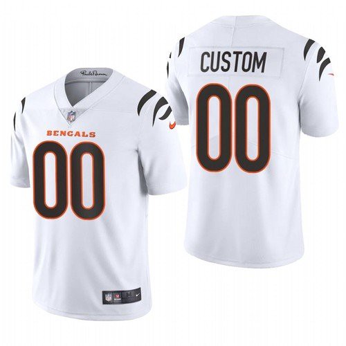 Cincinnati Bengals Customized 2021 White Vapor Untouchable Limited Stitched Jersey
