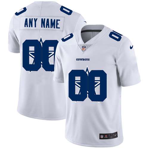 Cowboys Customized White Team Big Logo Vapor Untouchable Limited Jersey