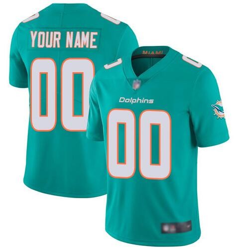 Miami Dolphins Customized Limited Aqua Vapor Untouchable Jersey