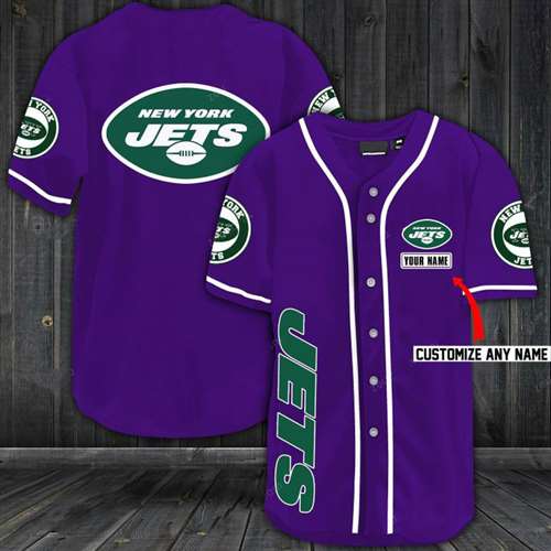 Jets Baseball Purple Custom Name And Number Jerseys Shirts
