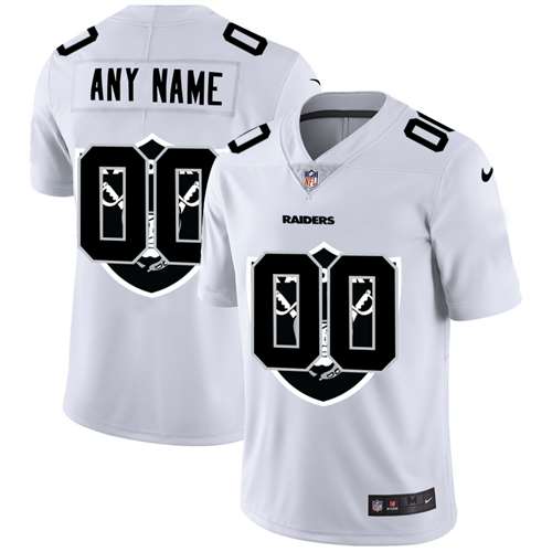 LAS VEGAS
Raiders Customized White Team Big Logo Vapor Untouchable Limited Jersey
