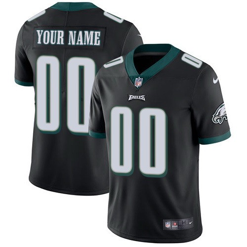 Philadelphia Eagles Customized Limited Black Vapor Untouchable Jersey