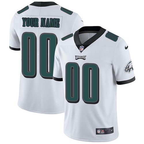 Philadelphia Eagles Customized Limited White Vapor Untouchable Jersey