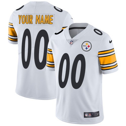 Pittsburgh Steelers Customized Limited White Vapor Untouchable Jersey