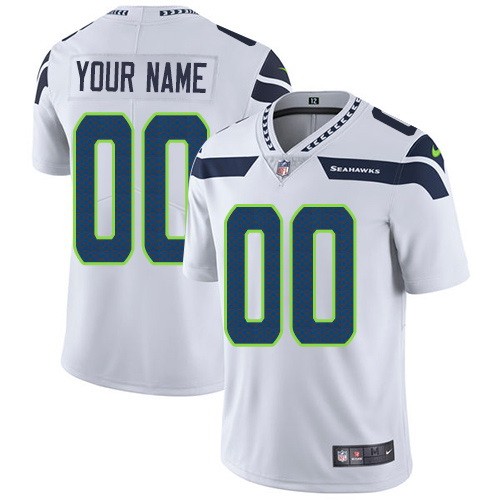 Seattle Seahawks Customized Limited White Vapor Untouchable Jersey
