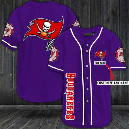 Buccaneers Baseball Purple Custom Name And Number Jerseys Shirts