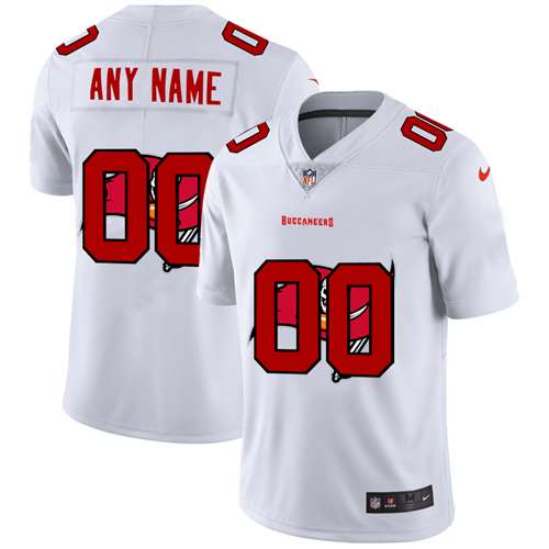 Buccaneers Customized White Team Big Logo Vapor Untouchable Limited Jersey