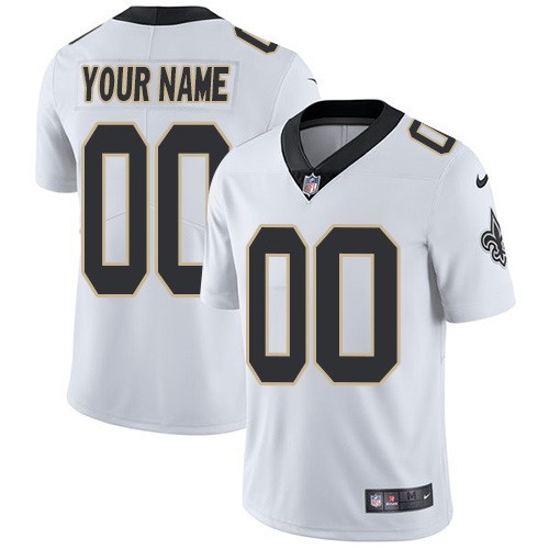New Orleans Saints Customized Limited White Vapor Untouchable Jersey