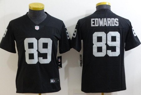 Women's Las Vegas Raiders #89 Bryan Edwards Limited Black Vapor Jersey