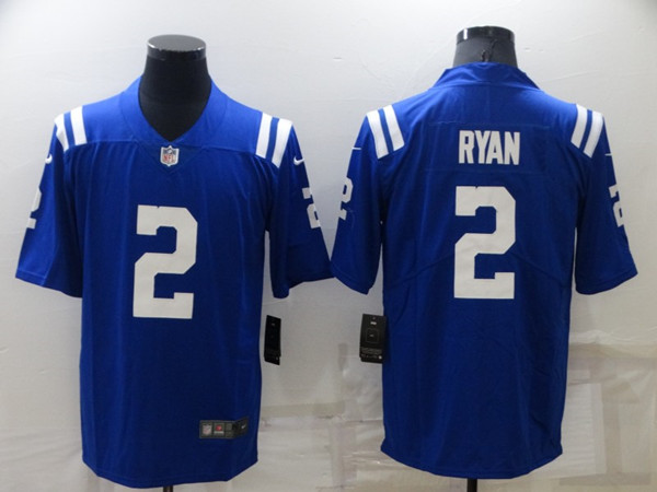 Men's Indianapolis Colts 2 Matt Ryan Blue Vapor Untouchable Limited Stitched Jersey