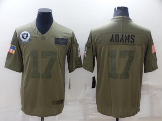 Men's Las Vegas Raiders 17 Davante Adams Camo Salute To Service Limited Stitched Jersey