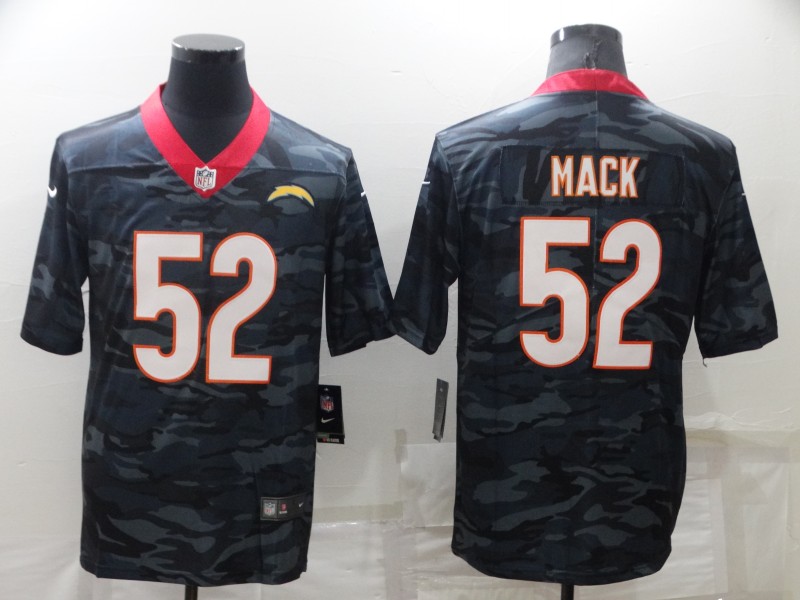 Men's Los Angeles Chargers 52 Khalil Mack Camo Limited Stitched Jersey
