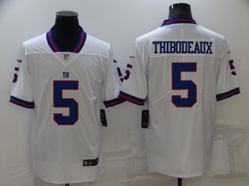 Men's New York Giants 5 Kayvon Thibodeaux White Vapor Untouchable Limited Stitched Jersey