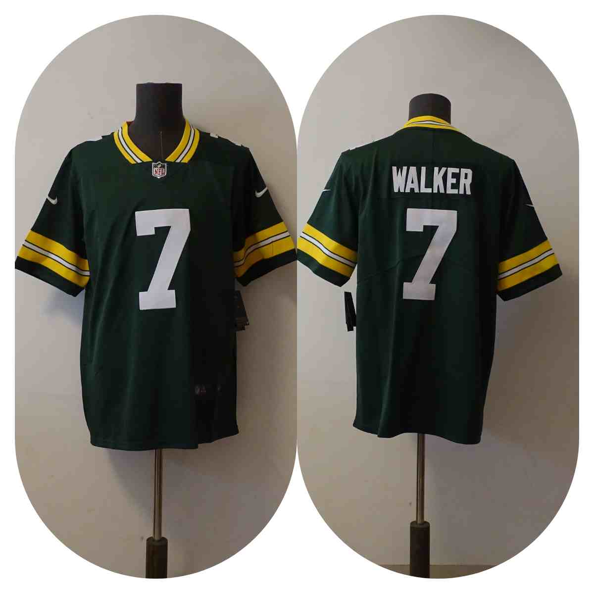 Men's Green Bay Packers 7 Quay Walker Green Vapor Untouchable Limited Stitched Football Jersey