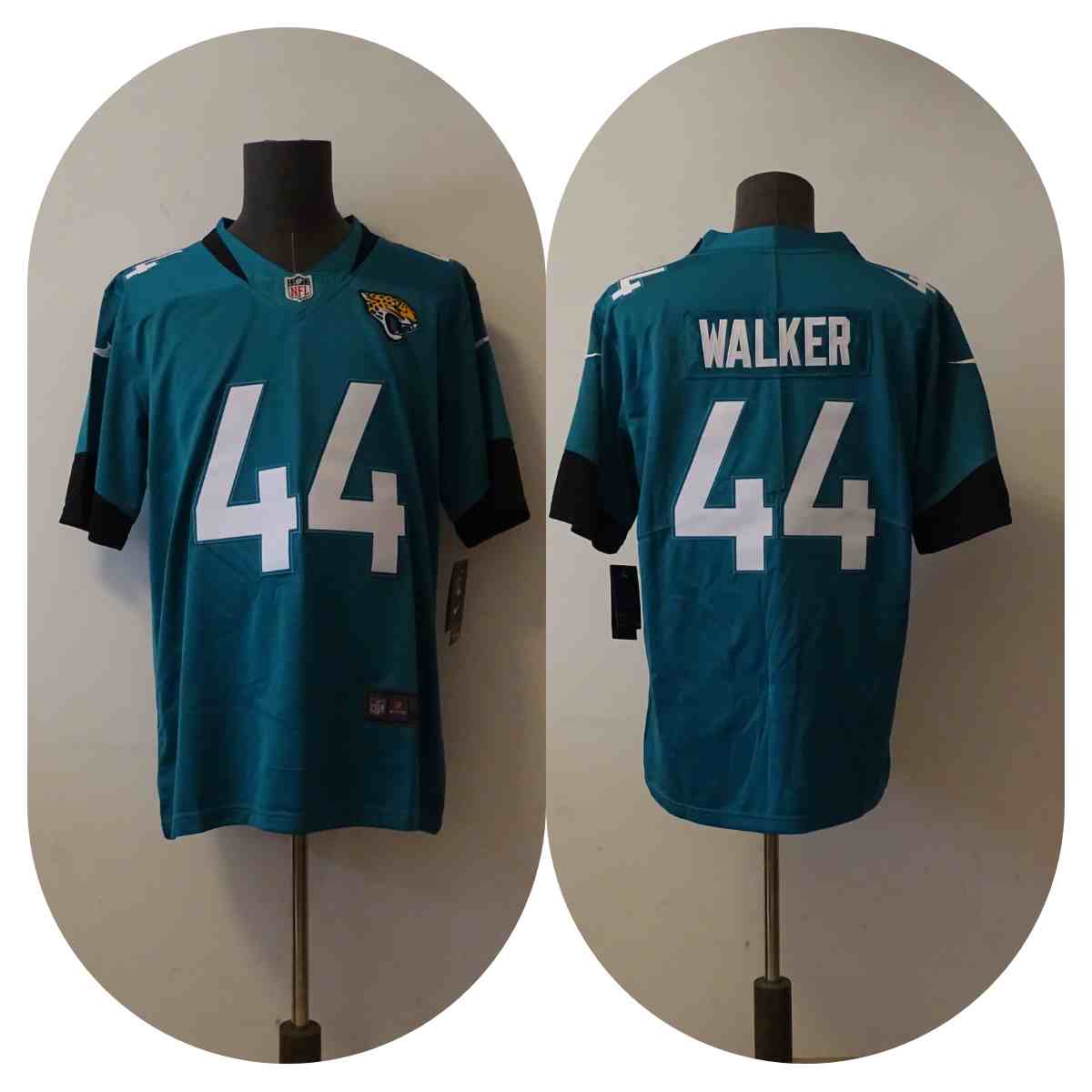 Men's  Jacksonville Jaguars 44 Travon Walker Teal Nike Vapor Untouchable Limited Player NFL Jerseys