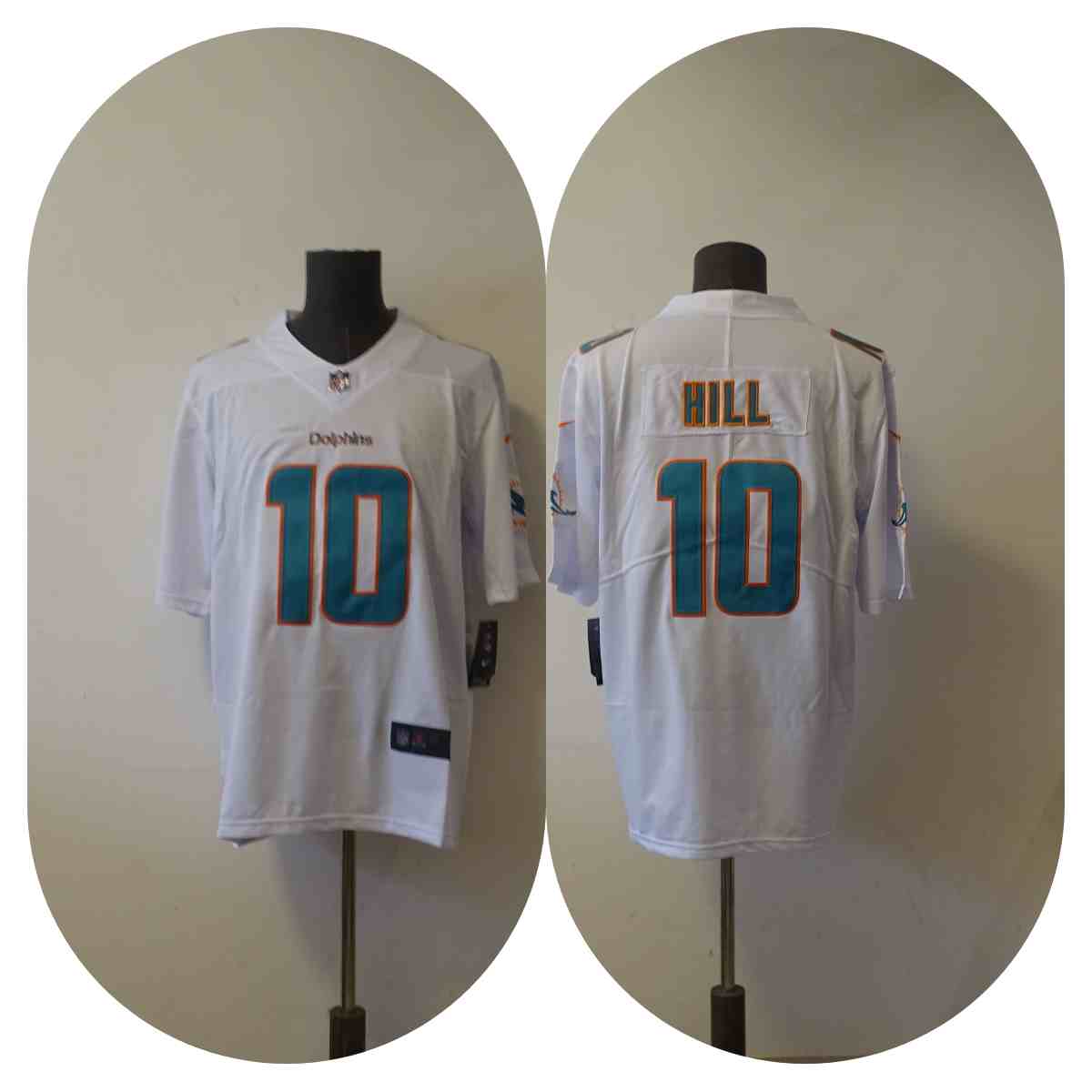 Men's Miami Dolphins 10 Tyreek Hill White Vapor Untouchable Limited Jersey
