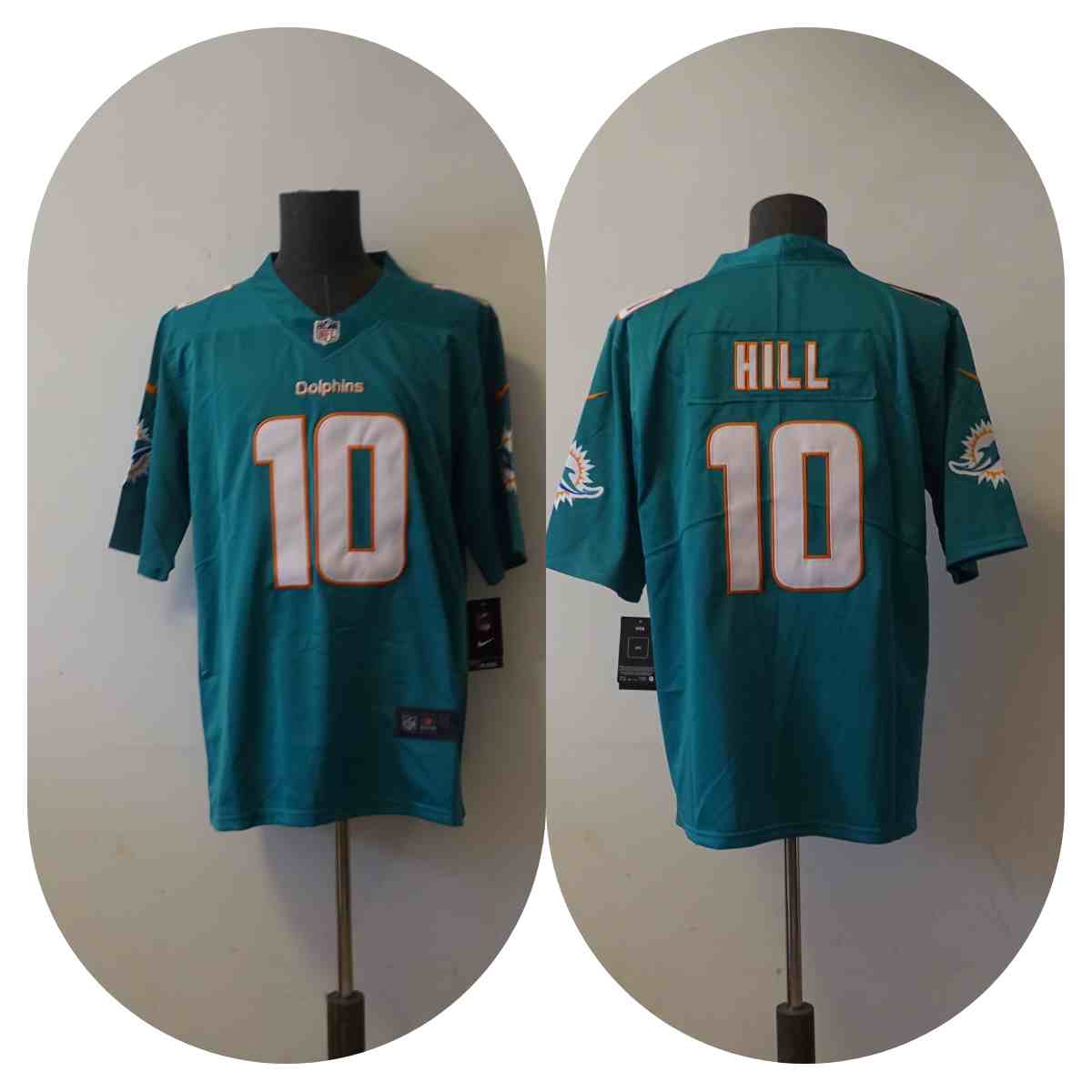 Men's Miami Dolphins 10 Tyreek Hill Aqua Vapor Untouchable Limited Jersey