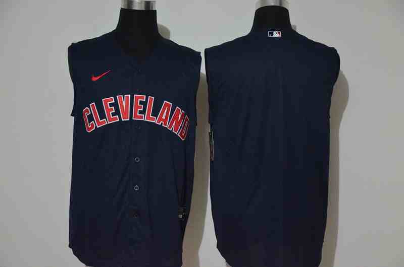 Indians Blank Black Nike Cool Base Sleeveless Jersey